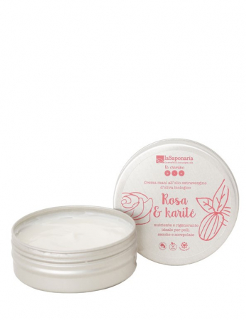 Crema mani rosa e karité